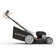 Yard Force YF22-3N1SP Self-Propelled Lawn Mower - 150cc Briggs & Stratton Engine, 22” Steel Deck, 3-in-1 Cutting System, Single-Lever Height Adjustment, Compact Fold Handle,