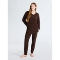 thumbnail image 3 of Joyspun Women's Sleepwear Cozy Knit V-Neck Pullover Top, Sizes XS-3X, 3 of 6