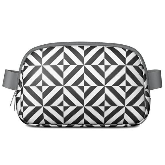 Farmhouse Plaid Fanny Pack – Waterproof Adjustable Waist Bag with Rustic Check Print, Cozy & Inviting for Cabin Getaways