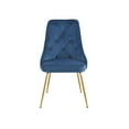 thumbnail image 1 of Topline Home Furnishings Velvet Side Chair with Gold Legs, 1 of 6
