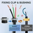 thumbnail image 3 of Nilight 50 Amp RV Male Replacement Plug 125/250 Volt Heavy Duty Receptacle with Handle ETL Listed NEMA 14-50P for Camper Caravan Motorhome Van Trailer, 3 of 9