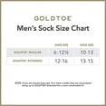 thumbnail image 3 of GOLDTOE® Men's Active Arch Support Crew Socks 12 Pairs Size 6-12 Black, 3 of 5