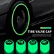 thumbnail image 2 of 4 tapones luminosos para válvulas de neumáticos de coche con luz fluorescente que brillan por la noche para Volkswagen Golf 4 5 6 7 Bora MK7 Beetle Touran GTI R Line, 2 of 4