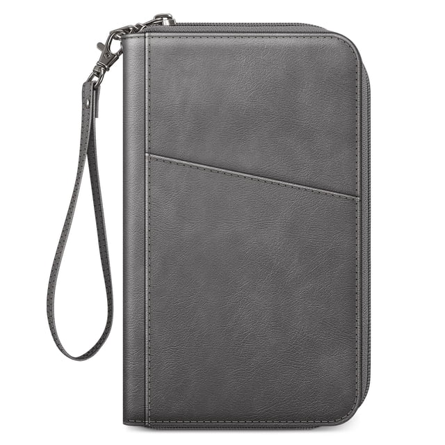 Funda para pasaporte, cartera Fintie Family, de nailon, con bloqueo RFID