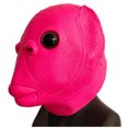 thumbnail image 1 of Máscara facial completa de látex para cosplay con forma de pez rosa y monstruo, 1 of 1