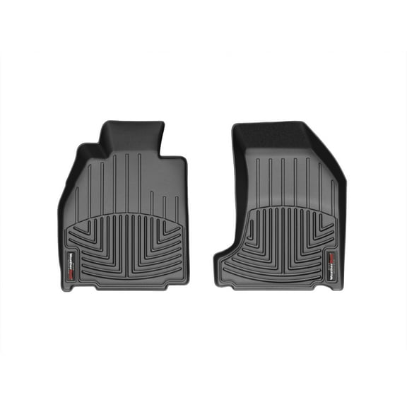 WeatherTech Custom Fit FloorLiners compatible with 442391 - 1st Row (Driver & Passenger) Black
