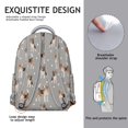 thumbnail image 5 of Beagle and Dog Footprints Backpack for School,Cute School Bag,Schoolbag with Adjustable Shoulder Straps & Padded Back,15.3"x11"x7.1".﻿, 5 of 6