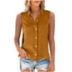thumbnail image 5 of Tops de maternidad,Blusa sin mangas para mujer, top informal con cuello vuelto, camisa de poliéster, color liso, ropa de verano, sopatenor, 5 of 8