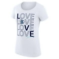thumbnail image 2 of Women's G-III 4Her by Carl Banks White Seattle Kraken Super-Slim Fit Lightweight Hockey Love T-Shirt, 2 of 3