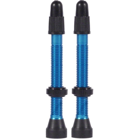 WTB TCS Presta Tubeless Valves 46mm Blue Aluminum Pair