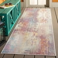 thumbnail image 2 of SAFAVIEH Rainbow Kameron Abstract Indoor/Outdoor Area Rug, Navy/Rust Gold, 8' x 10', 2 of 4