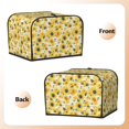 thumbnail image 2 of KLL Blue Floral Sunflower Print 4 Slice Toaster Dust Covers Kitchen Small Appliance Cover with 2 Pockets,Can hold Jam Spreader Knife & Toaster Tongs (12.4 x 10.6 x 8.2), 2 of 6