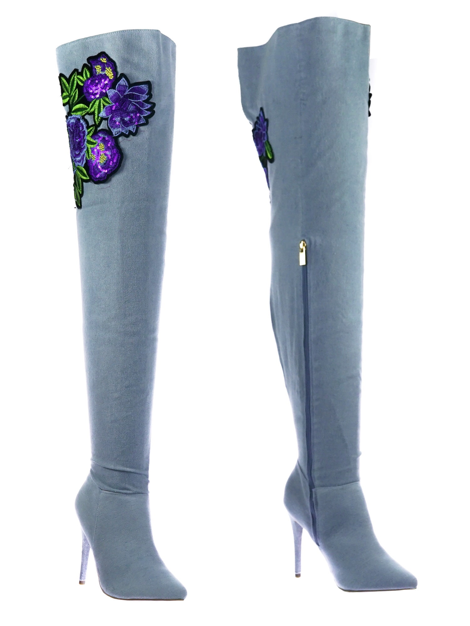 anne michelle thigh high boots