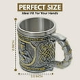 thumbnail image 7 of Rite Edge Knights Templar Mug 500-600ml - Resin & Stainless Steel - Unique Medieval Templar Design - Handcrafted Collector’s Mug - Ideal for History Buffs & Fantasy Fans, 7 of 7