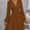 *Brown, variant on ClodeEU Women's Mini Dresses ,Elegant V Neck Long Sleeve High Waist Tunic A Line Vacation Dress Red,Womens Plus XXL