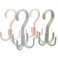 thumbnail image 1 of Organizador colgante para armario, monedero de almacenamiento, bolso de mano giratorio de 360 grados, 4 ganchos para cinturón, bufanda, corbata, soporte para estante kaili Sencillez, 1 of 4