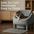 thumbnail image 5 of Multi-Cat Automatic Cleaning Litter Box - Spacious Robot-Style Litter Box Equipped with Smart Sensors, Open Design, And 360° Safety Features. Odorless Automatic Scooping for Indoor Cats, 5 of 6