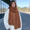 thumbnail image 5 of Warm Knitted Neck Scarf Neck Wrap for Winter Warmth Trendy Neck Gaiter Shoulder Wrap Neck Shawl for Women All Matching, 5 of 9