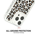 thumbnail image 4 of Mantto Case For iPhone 15 Pro Max Phone Case,Luxury Leopard Pattern Design Cases Soft Silicone Slim TPU Shockproof Protective Bumper Cover for Women Men For iPhone 15 Pro Max, Black+Pink, 4 of 8