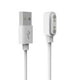 thumbnail image 3 of Cargador magnético para reloj inteligente, cable de carga USB portátil de 2 pines de 60 cm para Xplora Blanco, 3 of 9