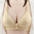 thumbnail image 2 of Ahuyic Summer Women Bra,Women Plus Size Bras,Women's Comfortable Breathable Bra Without Steel Ring Non-Magnetic Bra Pattern Sweat Absorption Adjustable Shoulder, 2 of 5