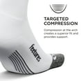 thumbnail image 3 of Feetures Elite Light Cushion Mini Crew Sock - Sport Sock with Targeted Compression - Off-White, M (1 Pair), 3 of 6