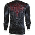 thumbnail image 3 of Archaic By Affliction Mens Long Sleeve Thermal  Shirt ACHILLES Crewneck, 3 of 8