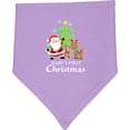 thumbnail image 2 of Inktastic Baby's 1st Christmas with Santa Reindeer and Tree Baby Bandana Bib, 2 of 4