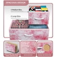 thumbnail image 6 of Sorbus Dresser for Kids Bedroom 8 Drawers - Storage Organizer Closet Furniture Chest for Girls & Boys, Nursery, Playroom, Clothes, Toys - Steel Frame, Wood Top, Fabric Bins (Tie-dye Pink), 6 of 7