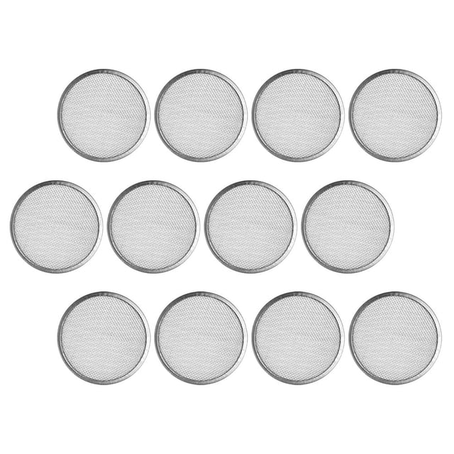 12 piezas de tapas de acero inoxidable para brotes, colador para tarros Mason, pantalla de germinación portátil, tapas de frijoles, tapas de malla