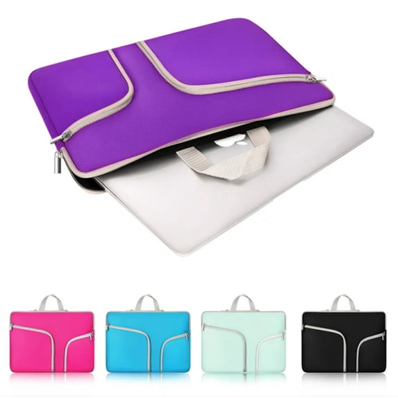 IC ICLOVER Waterproof Thickest Protective Sleeve Laptop Case 11" for Macbook Apple Samsung Chromebook HP Acer Lenovo Portable Laptop Slim Liner Package Notebook Case Bag Soft Sleeve Bag Case Purple