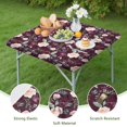thumbnail image 4 of Pioneer Flower Floral Print Pattern Square Fitted Tablecloth with Elastic Edge,Square Table Cover,Washable Elastic Table Cover for Home Kitchen Party Decor 36"x36", 4 of 6