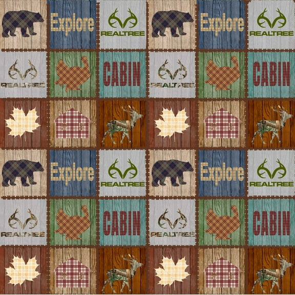 RealTree Cotton Fabric by Sykel-Realtree Edge Cabin Fever