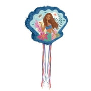 Unique Industries The Little Mermaid Shell Shaped Drum Pinata, Girl, Birthday, Christening, Party Supplies