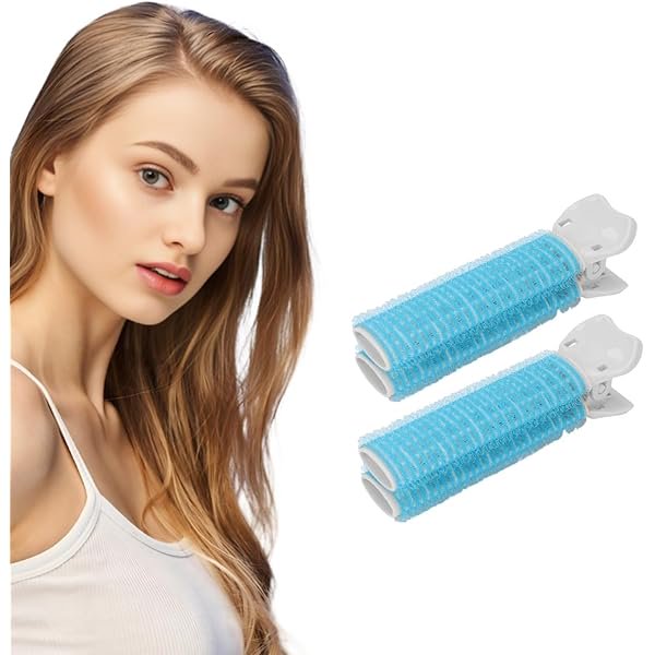 wonima02 2pcs Hair Volume Roller, Curler Clip Portable Volumizing Hair Root Clips Bangs Styling Tool for Women Girls(blue)