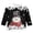 Black, variant on Wdgfv Girls Christmas Forest Print Top, Crew Neck 3/4 Sleeve Holiday Outfit T-Shirt for Kids 7-8 Years
