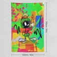 thumbnail image 2 of Looney Tunes Marvin The Martian Wall Tapestry Cartoon Poster Wall Hanging Tapestry for College Dorm Living Room Bedroom Decoration 40"x60", 2 of 8