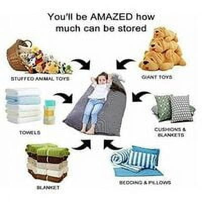 Peluche Jouet De Rangement Pouf Poire Sacs, Sac De Jouets Housse De