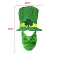 thumbnail image 3 of Kaemgyyd 2 PC St Patricks Day Hat Trendy Patrick Party Green Top Hat with Beard St. Patrick's Day Accessories for Men and Women, 3 of 5