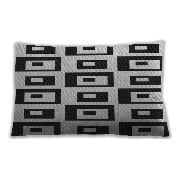 Ahgly Company Indoor Rectangular Patterned Lumbar Throw Pillow, 13 inch by 19 inch