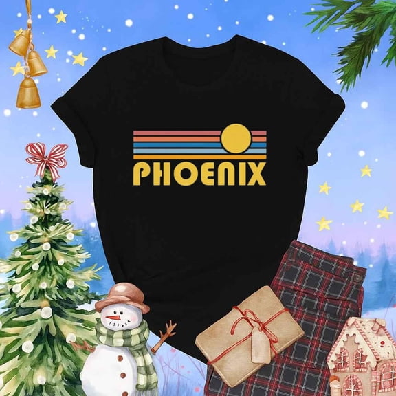 Phoenix Arizona Retro Sunset Desert Travel Souvenir Gift Unisex T-Shirt up to 5XL