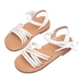 thumbnail image 5 of Duqingm Toddler Fisherman Sandals Boys Girls Sandals Open-Toe Summer Outdoor Unisex Child Sport Sandals Athletic Lightweight White,7, 5 of 7