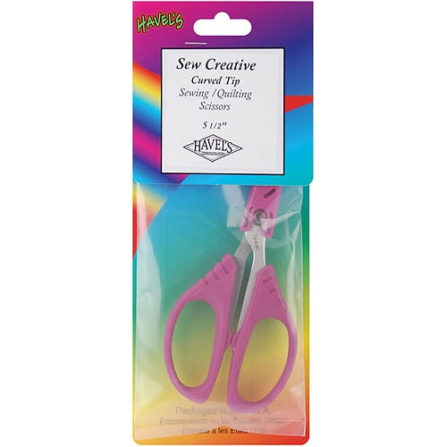 Sew Creative Curved Tip Sewing/Quilting Scissors, 5-1/2"