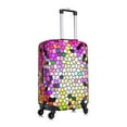 thumbnail image 3 of Gaeub Colorful Tie Dye Stained Glass 3 Elastic Luggage Cover with Concealed Zipper Dust-Proof Luggage Cover Protector - 18-32 inch - Medium, 3 of 9