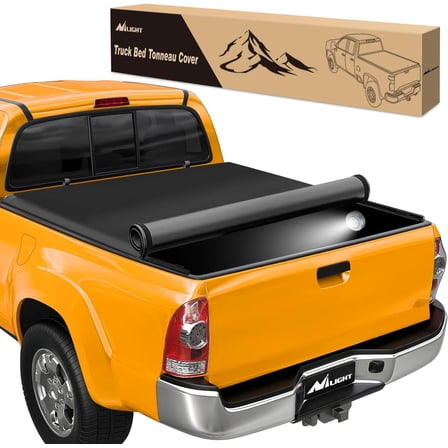 Nilight Soft Roll Up Truck Bed Tonneau Cover Compatible with Toyota Tacoma 2005 2006 2007 2008 2009 2010 2011 2012 2013 2014 2015 5ft