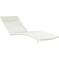 thumbnail image 3 of 2 Pieces Outdoor Chaise Lounge Cushion  (Without Chaise Lounge) ,Lounge Chair Cushion with Water-Resistant Fabric and Side Ties, Patio Cushions for Backyard, Deck, Poolside and Beach,White, 3 of 6