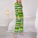 thumbnail image 3 of Fotbe St. Patrick's day in green colors Conjunto de Pijama de Manga Larga para Mujer con Estampado, Ropa de Dormir de 2 Piezas, Conjunto de Casa Suave y Cómodo con Bolsillos-Small, 3 of 7