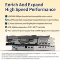 thumbnail image 4 of USB4 Thunderbolt GPU Dock 100W PD 40Gbps PCIE 3.0 for Notebook Laptop to External Graphic Card DP Mini DP 2.5GBE Ports Dock 1m Cable, 4 of 6