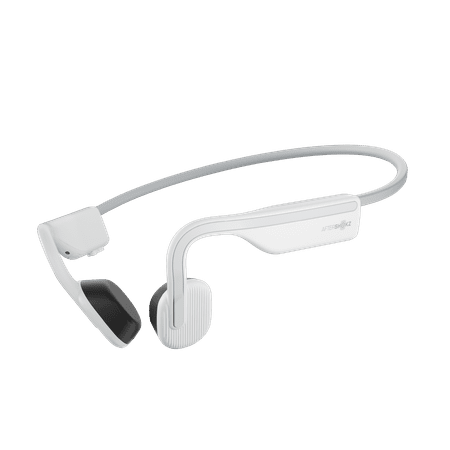 AfterShokz OpenMove Wireless Bone Conduction Headphones Bluetooth 5.0 Open Ear for Sports (Alpine White)