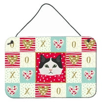 Carolines Treasures CK5152DS812 Ragamuffin Cat Love Wall or Door Hanging Prints 8x12 multicolor